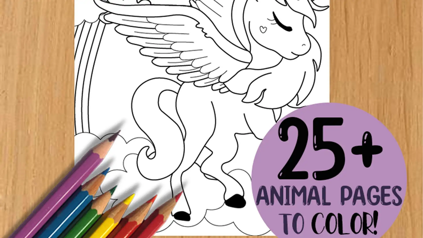 ABC Animal Alphabet Personalized Coloring Book for Kids
