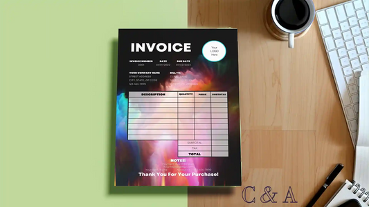 Creative Rainbow Order form Template Business Stationery